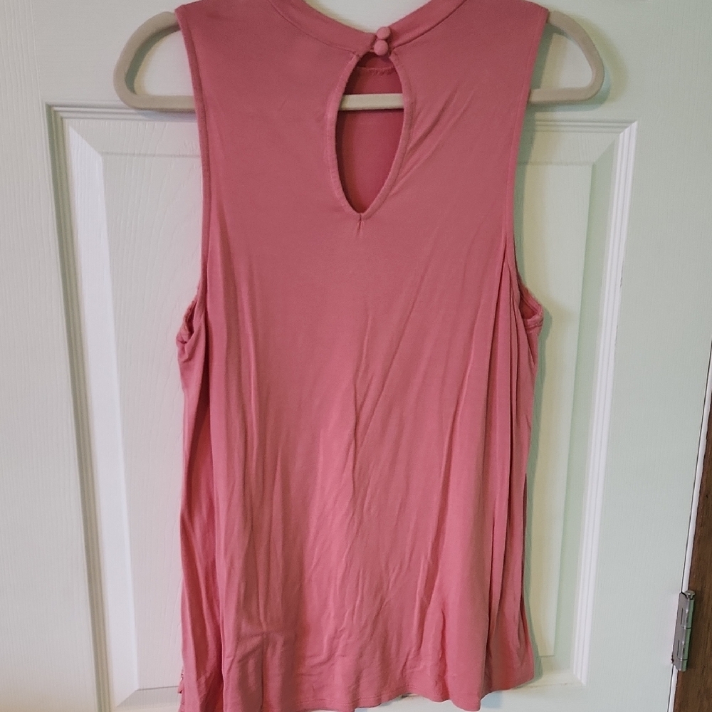 Torrid Pink Lace Sleeveless Blouse- Very Comfortable - Picture 5 of 8